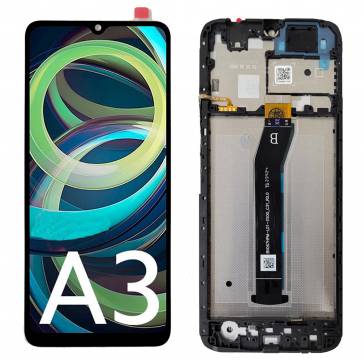 Display cu touchscreen si rama Xiaomi Redmi A3 Negru OEM
