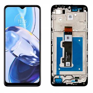 Display cu touchscreen si rama Motorola Moto E22 Negru OEM