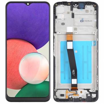 Display cu touchscreen si rama Samsung Galaxy A22 5G A226B Negru