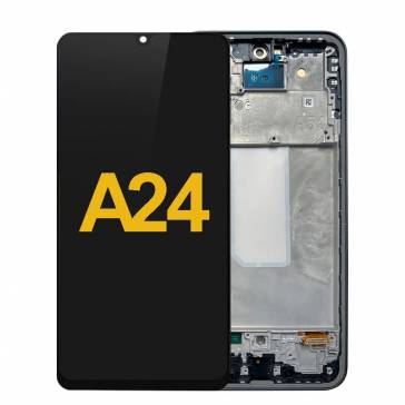 Display cu touchscreen si rama Samsung Galaxy A24 4G Negru OLED