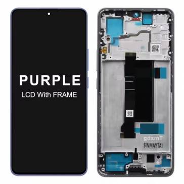 Display cu touchscreen si rama Xiaomi Redmi Note 13 Pro 5G Violet OEM