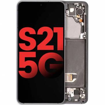 Display cu touchscreen si rama Samsung Galaxy S21 5G Negru OLED