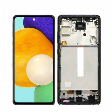 Display cu touchscreen si rama Samsung Galaxy A52 4G A525F Negru INCELL