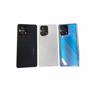 Capac Baterie Cu Geam Camera Pentru Oppo Find X5, Albastru