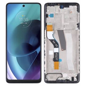 Display cu touchscreen si rama Motorola Moto G51 Negru OEM