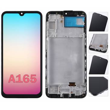 Display cu touchscreen si rama Samsung Galaxy A16 4G Negru Service Pack