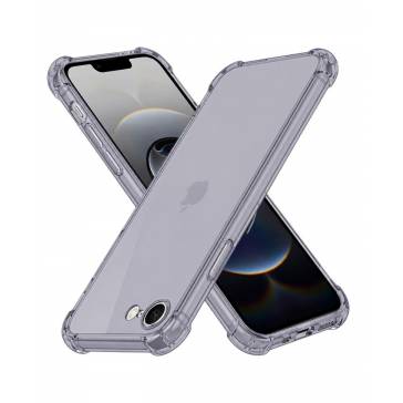 Husa Clear Silicon Pentru iPhone 16e, iPhone 17e Smoke Black