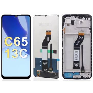 Display cu touchscreen si rama Xiaomi Redmi 13C 5G Negru OEM