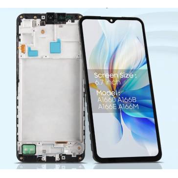 Display cu touchscreen si rama Samsung Galaxy A16 5G Negru Service Pack