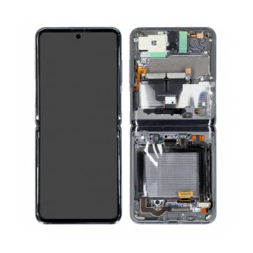Ecran Lcd Display Pentru Samsung Galaxy Z Flip 5G, F707 Negru Cu Rama