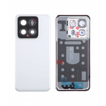 Capac Baterie Cu Geam Camera Pentru Xiaomi 14 Alb, 23127PN0CC, 23127PN0CG