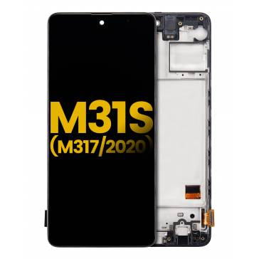 Display cu touchscreen si rama Samsung Galaxy M31s Negru OLED