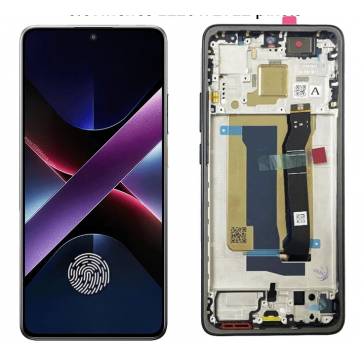 Display cu touchscreen si rama Xiaomi Poco X7 Pro Albastru OEM