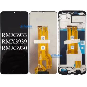 Display cu touchscreen si rama Realme C61 Negru OEM