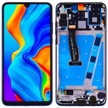 Display cu touchscreen si rama Huawei P30 Lite Albastru OEM
