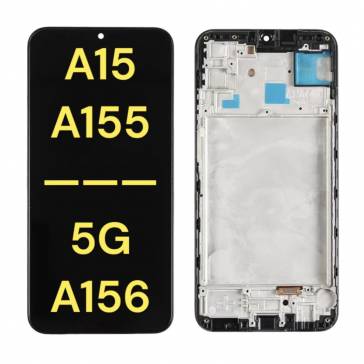 Display cu touchscreen si rama Samsung Galaxy A15 Negru OLED