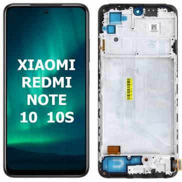 Display cu touchscreen si rama Xiaomi Redmi Note 10S Negru INCELL