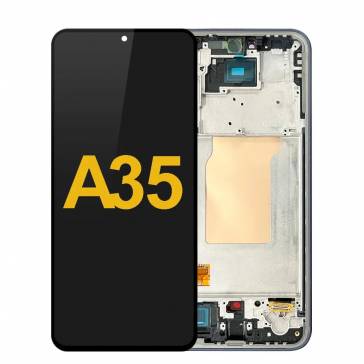 Display cu touchscreen si rama Samsung Galaxy A35 Negru INCELL