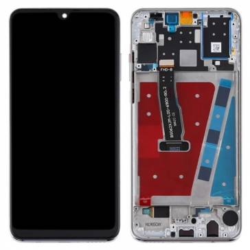 Display cu touchscreen si rama Huawei P30 Lite Argintiu OEM