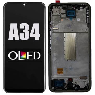 Display cu touchscreen si rama Samsung Galaxy A34 Negru OLED