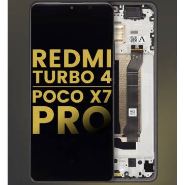 Display cu touchscreen si rama Xiaomi Poco X7 Pro Negru OEM