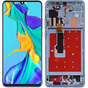 Display cu touchscreen si rama Huawei P30 Pro Albastru OLED