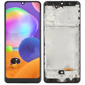 Display cu touchscreen si rama Samsung Galaxy A31 A315F Negru INCELL