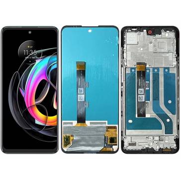 Display cu touchscreen si rama Motorola Edge 20 Lite Negru INCELL