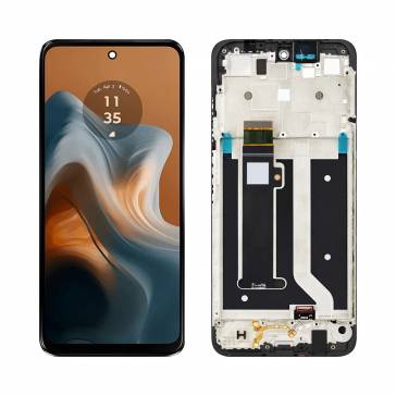 Display cu touchscreen si rama Motorola Moto G34 Negru OEM