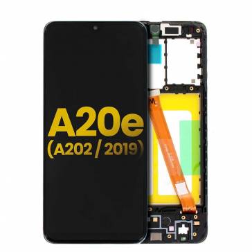 Display cu touchscreen si rama Samsung Galaxy A20e A202F Negru