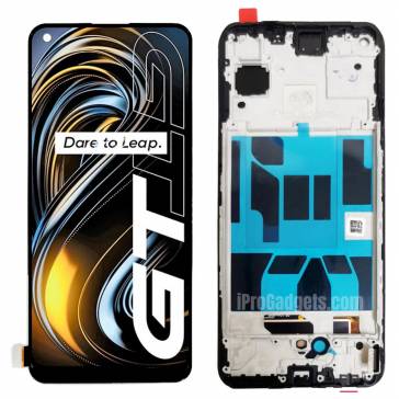 Display cu touchscreen si rama Realme GT 5G Negru INCELL