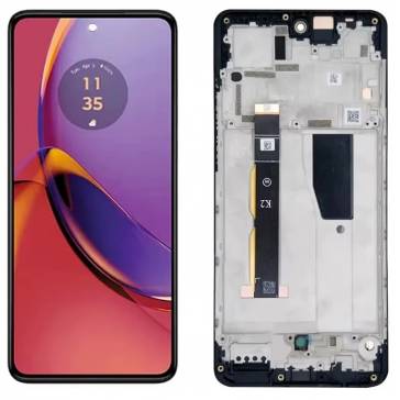 Display cu touchscreen si rama Motorola Moto G84 Negru INCELL