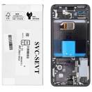 Display cu touchscreen si rama Samsung Galaxy S22 5G S901 Service Pack Negru