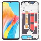 Display cu touchscreen si rama Oppo A18 Negru INCELL