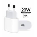 Incarcator Apple A2347 MHJE3ZM/A USB-C 20W Alb Original