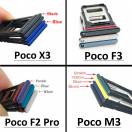 Suport SIM Xiaomi Poco M3  Galben Service Pack