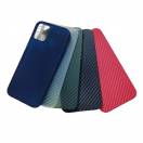 Husa Carbon Fiber Apple iPhone 12 Verde