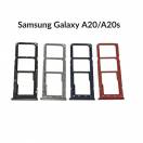 Suport SIM Samsung Galaxy A20s  Negru Original