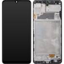 Display cu touchscreen si rama Samsung Galaxy A22 A225F Negru OLED