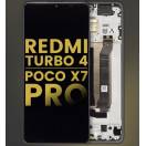 Display cu touchscreen si rama Xiaomi Poco X7 Pro Negru OEM