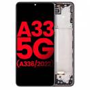 Display cu touchscreen si rama Samsung Galaxy A33 5G A336 Negru Service Pack