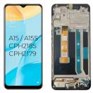 Display cu touchscreen si rama Oppo A15 Negru OEM