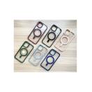 Husa Clear Magnetic Case Apple iPhone 12 Roz