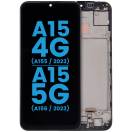 Display cu touchscreen si rama Samsung Galaxy A15 4G Negru Service Pack