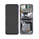 Display cu touchscreen si rama Samsung Galaxy Z Flip 5G F707 Negru Service Pack