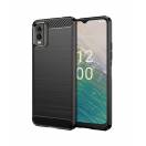 Husa Carbon Fiber Silicone Nokia C32 Black