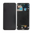 Display cu touchscreen si rama Samsung Galaxy A50 A505 OLED Negru