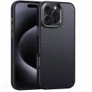 Husa Carbon Fiber Apple iPhone 16 Pro Max Neagra
