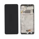 Display cu touchscreen si rama Samsung Galaxy A32 4G Negru Service Pack
