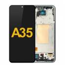 Display cu touchscreen si rama Samsung Galaxy A35 Negru INCELL Display cu touchscreen si rama Samsung Galaxy A35 Negru INCELL